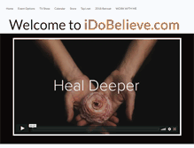 Tablet Screenshot of idobelieve.com